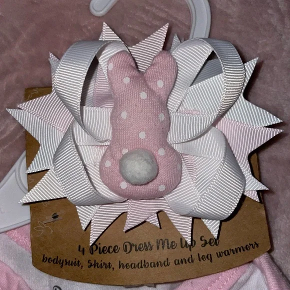 Easter Bunny Baby Onesie with Tutu - Picture 6 of 7